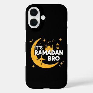 Funda iPhone 16 Es Ramadán Hermano Feliz Ayuno Creciente Islámico