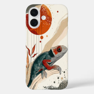 Funda iPhone 16 Esbozo artístico de rana - Negrita y llamativo