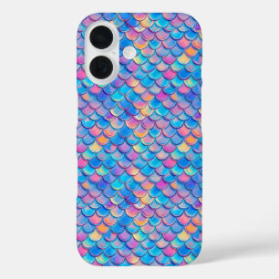 Funda iPhone 16 Escala de Neón Rosa Azul