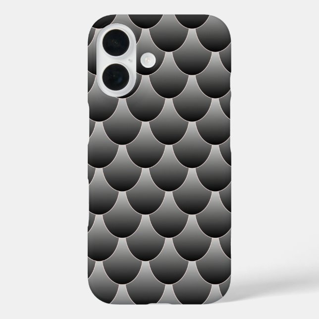 Funda iPhone 16 Escalas de negro y gris (Reverso )