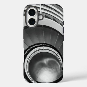 Funda iPhone 16 Escalera circular BW