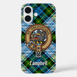 Funda iPhone 16 Escudo Campbell sobre el uso de Tartán
