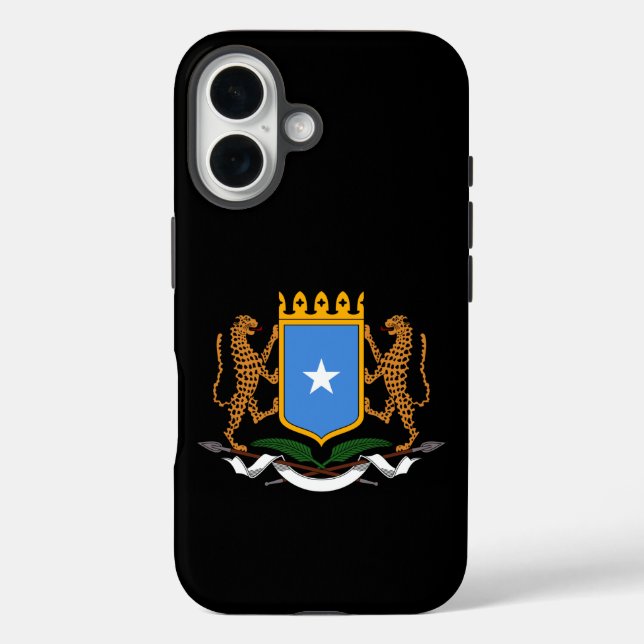 Funda iPhone 16 Escudo de armas de Somalia (Reverso )