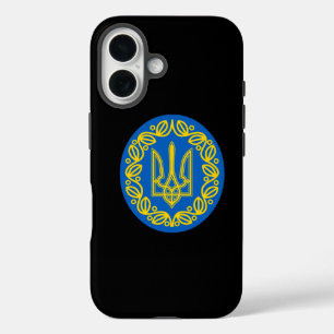 Funda iPhone 16 Escudo de armas de Ucrania