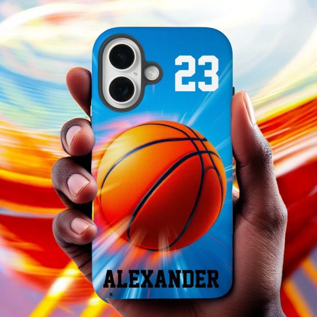 Funda iPhone 16 Escudo de baloncesto (Subido por el creador)