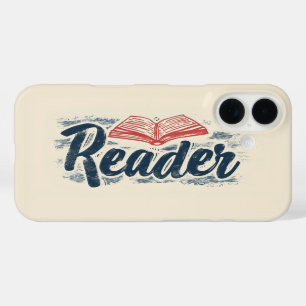 Funda iPhone 16 Eslogan de libro de lector