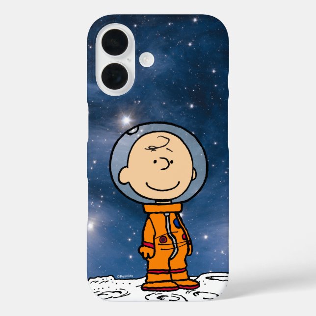 Funda iPhone 16 ESPACIO | Astronauta de Charlie Brown (Reverso )