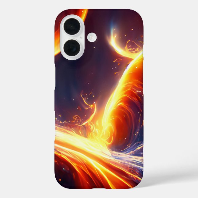 Funda iPhone 16 Espacio de agua de incendio (Reverso )