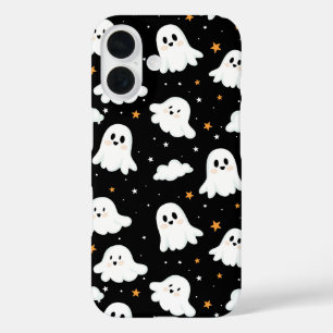 Funda iPhone 16 Espeluznante estela de estela nublada de Halloween