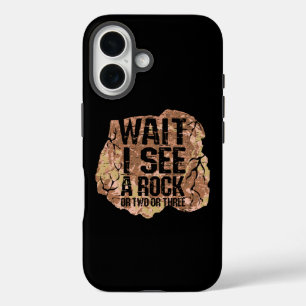 Funda iPhone 16 Espera A Ver Una Roca