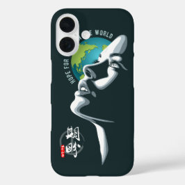 Funda iPhone 16 Esperanza por la paz mundial |