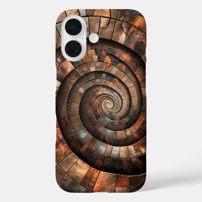 Funda iPhone 16 Espiral metálica (Reverso )