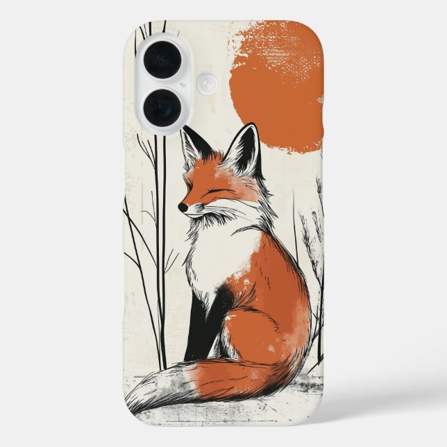 Funda iPhone 16 Espíritu lobo lunar (Reverso )