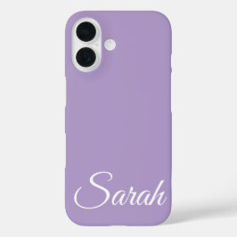Funda iPhone 16 Espliego de nombres personalizado clásico y modern