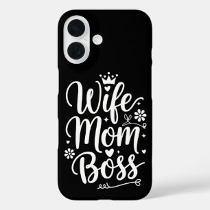 Funda iPhone 16 Esposa Mamá jefe se burla del día de la madre