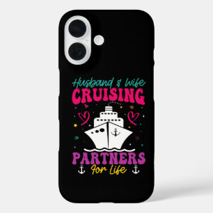Funda iPhone 16 Esposo y Esposa Compañeros de Crucero para Toda la