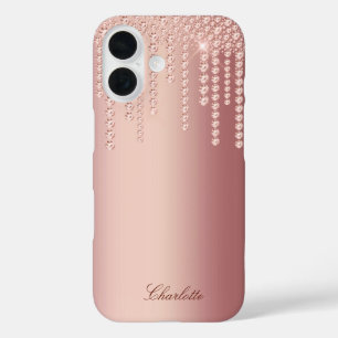 Funda iPhone 16 Espuma de oro Rosa