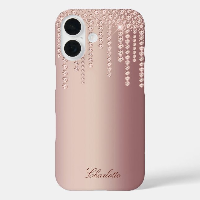 Funda iPhone 16 Espuma de oro Rosa (Reverso )