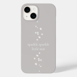 Funda iPhone 16 Espumoso Estrella Pequeña Estrella Plata Gris Star