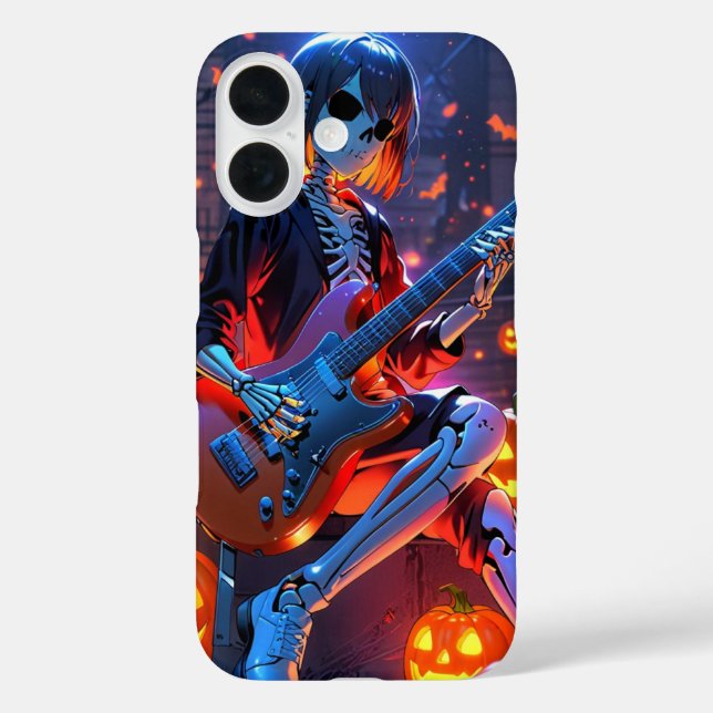 Funda iPhone 16 Esqueleto de Rocking (Reverso )