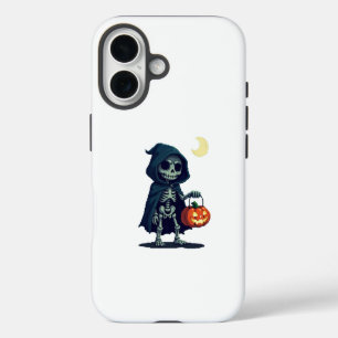 Funda iPhone 16 esqueleto oculto de halloween