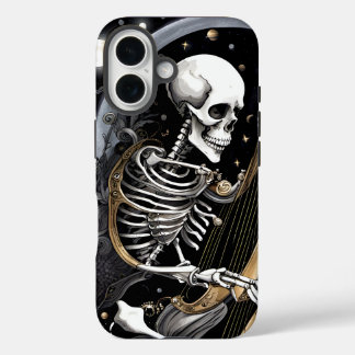 Funda iPhone 16 Esqueleto y arpa I