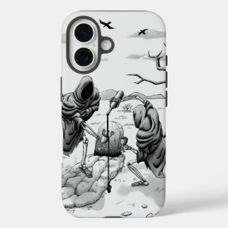 Funda iPhone 16 Esqueletos en el desierto