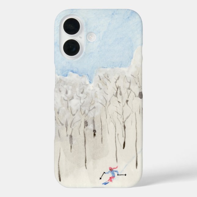 Funda iPhone 16 Esquiador de Backcountry (Reverso )