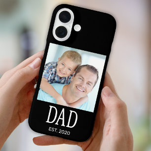 Funda iPhone 16 Establecido Papá Foto Caso Negro Case-Mate