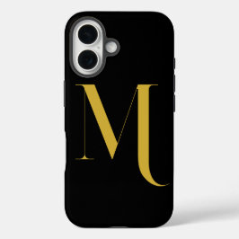 Funda iPhone 16 Estampa Única de Monograma Extra Grande