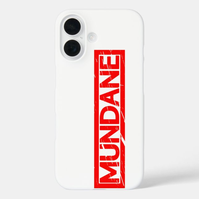 Funda iPhone 16 Estampado de Mundane (Reverso )
