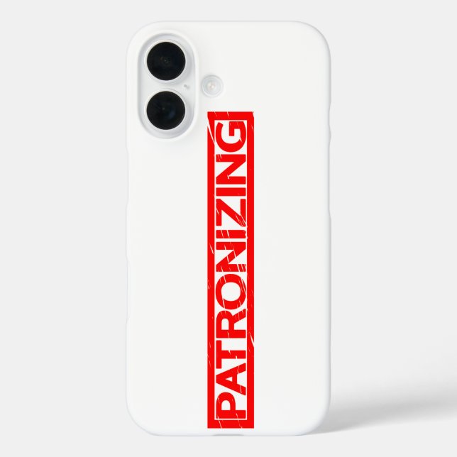 Funda iPhone 16 Estampilla de patronización (Reverso )