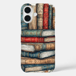 Funda iPhone 16 Estanque de biblioteca clásico