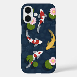 Funda iPhone 16 Estanque de carpas japonesas koi