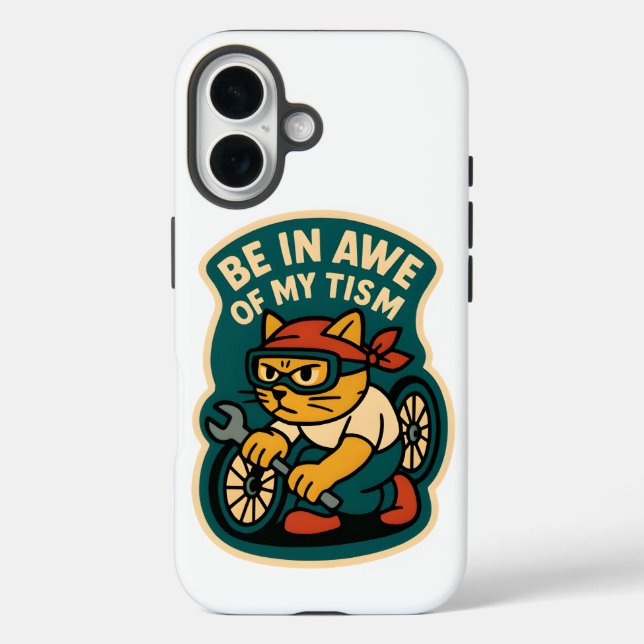 Funda iPhone 16 estar asombrado de mi tism (Reverso )