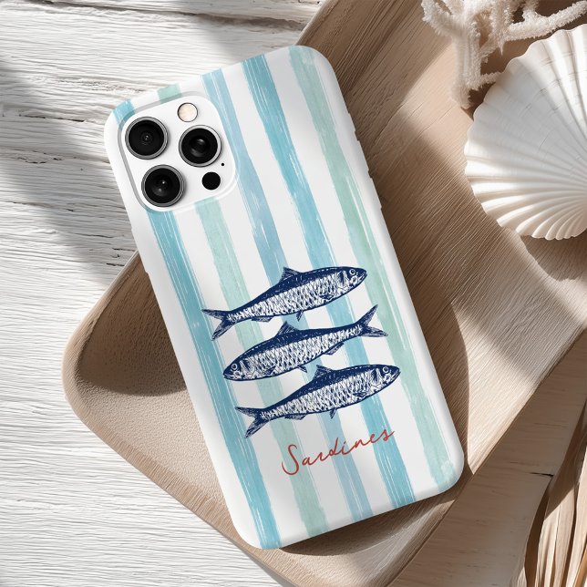 Funda iPhone 16 Esterillas de sardinas del núcleo de pescadores (Subido por el creador)