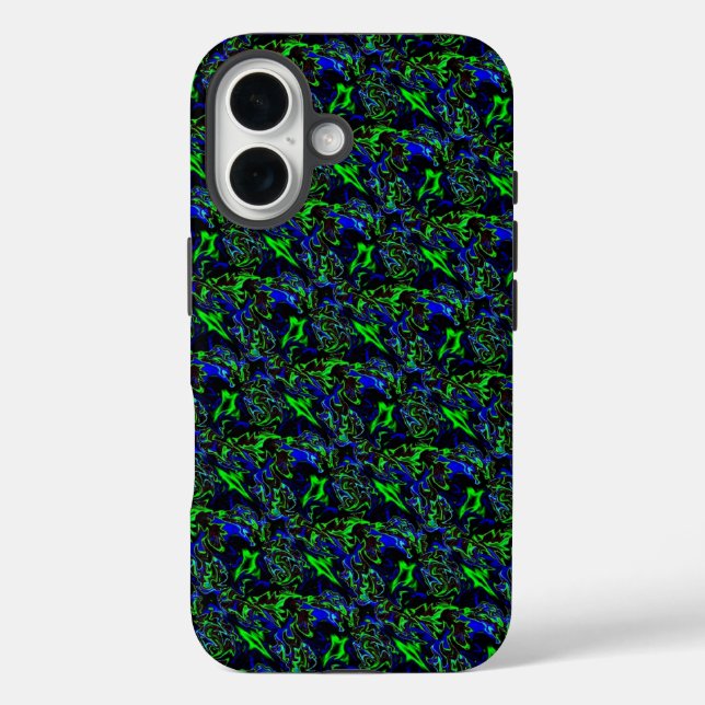 Funda iPhone 16 Estilo Arcoiris Loco Funky (Reverso )