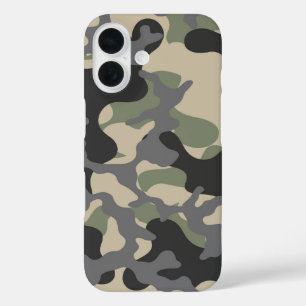Funda iPhone 16 Estilo de color de camuflaje1
