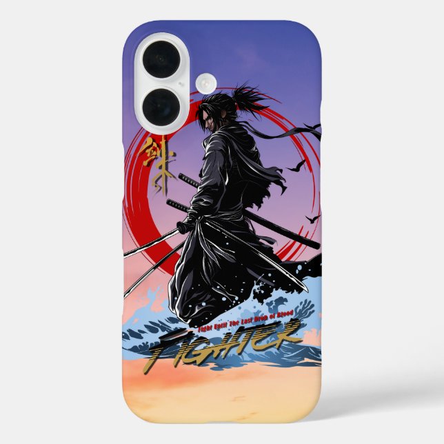 Funda iPhone 16 Estilo de Lucha Anime | (Reverso )