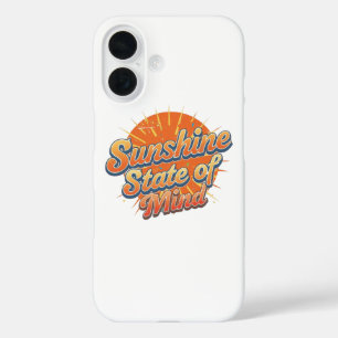 Funda iPhone 16 Estilo Groovy de los 70 Verano Atardecer
