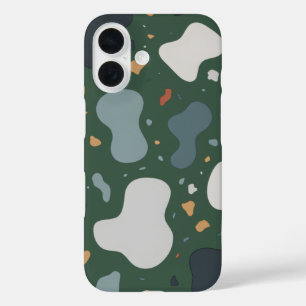 Funda iPhone 16 Estilo minimalista de Terrazzo en tela personaliza