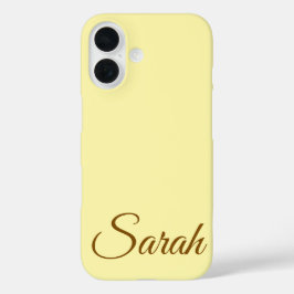 Funda iPhone 16 Estilo Moderno Clásico de Estilo Nombre Personaliz