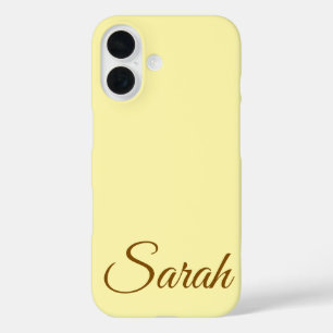Funda iPhone 16 Estilo Moderno Clásico de Estilo Nombre Personaliz