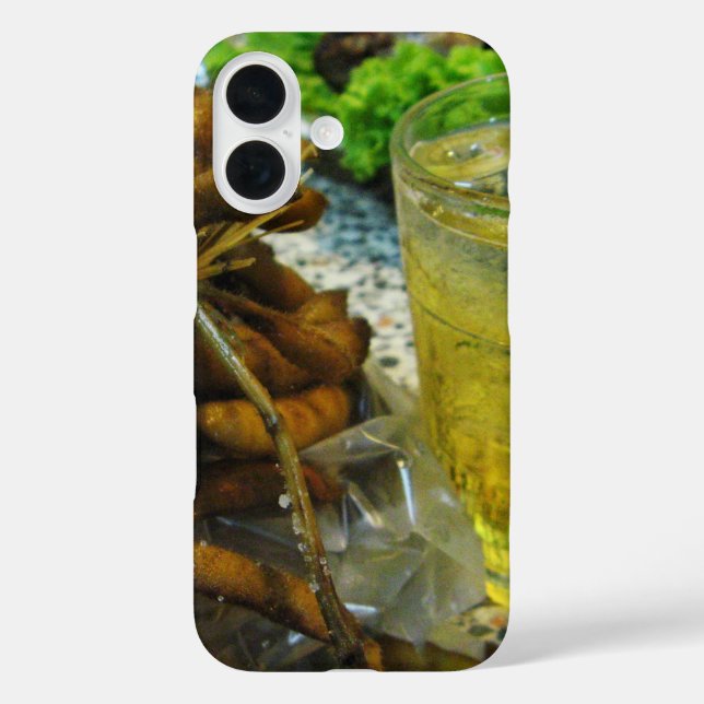 Funda iPhone 16 Estilo tailandés de Edamame (Reverso )