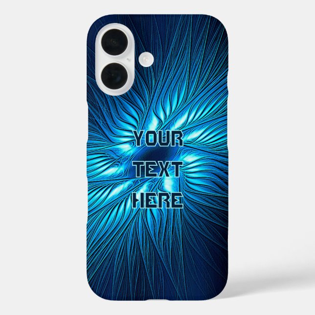 Funda iPhone 16 Estrella azul tallada (Reverso )