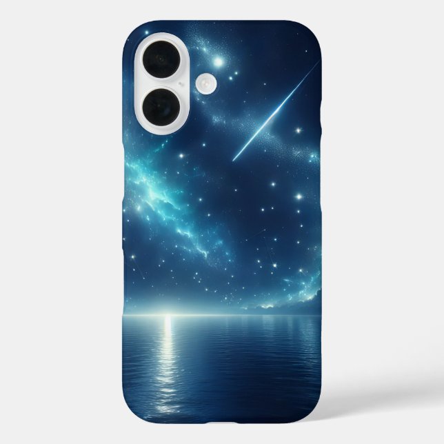 Funda iPhone 16 Estrella Fugaz Sobre el Agua (Reverso )