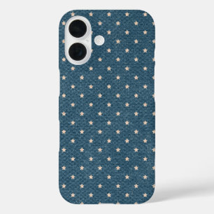 Funda iPhone 16 Estrellas Desvanecidas Sobre Azul