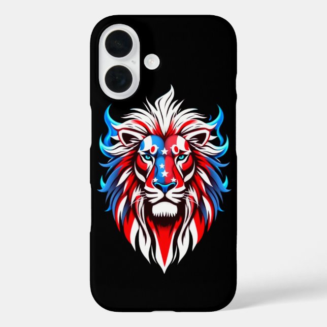 Funda iPhone 16 Estrellas y rayas (Reverso )