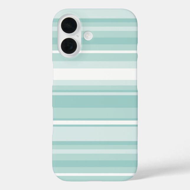 Funda iPhone 16 Estribos verdes de menta (Reverso )