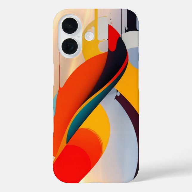 Funda iPhone 16 Estuche #abstract Art iPhone / iPad (Reverso )
